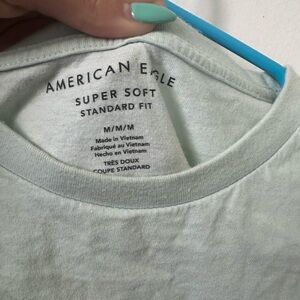 American Eagle, aqua shirt, men’s